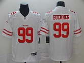Nike 49ers 99 DeForest Buckner White Vapor Untouchable Limited Jersey,baseball caps,new era cap wholesale,wholesale hats